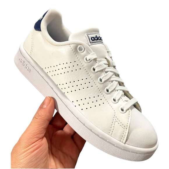 adidas Other - Adidas Advantage Big Boys Lace up Sneakers Size 3.5 White Comfortable Shoes